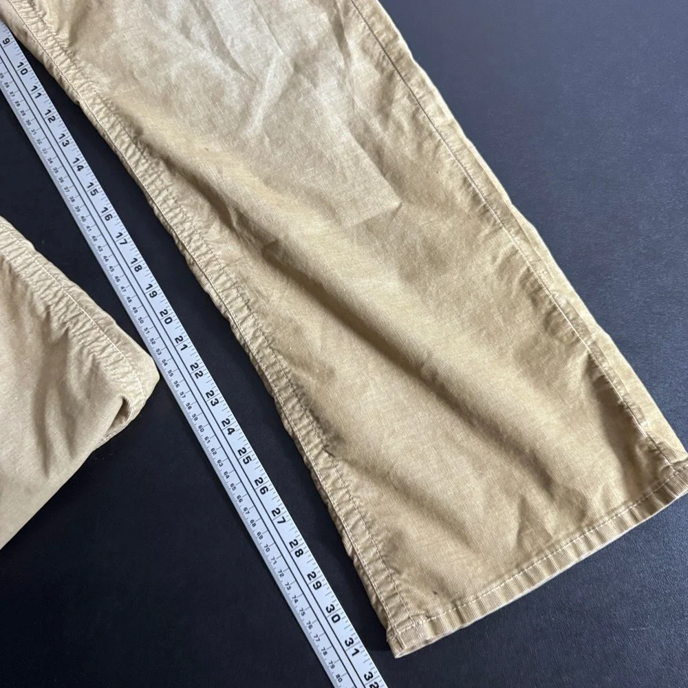 True Religion Corduroy Pants Mens 46 Tan Solid Straight Leg Casual 1813
